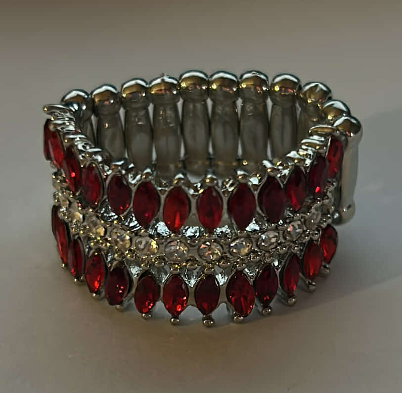Red Silver Ring