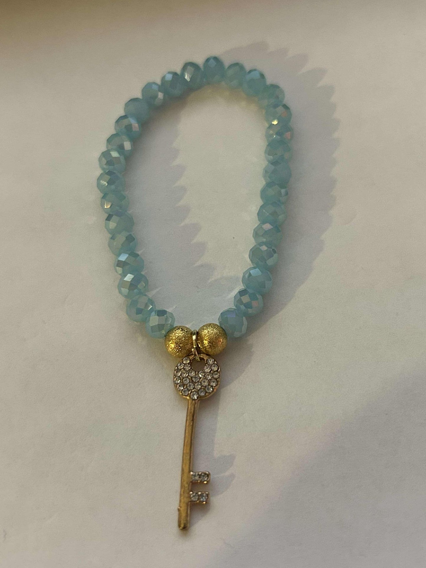 Blue Key Bracelet