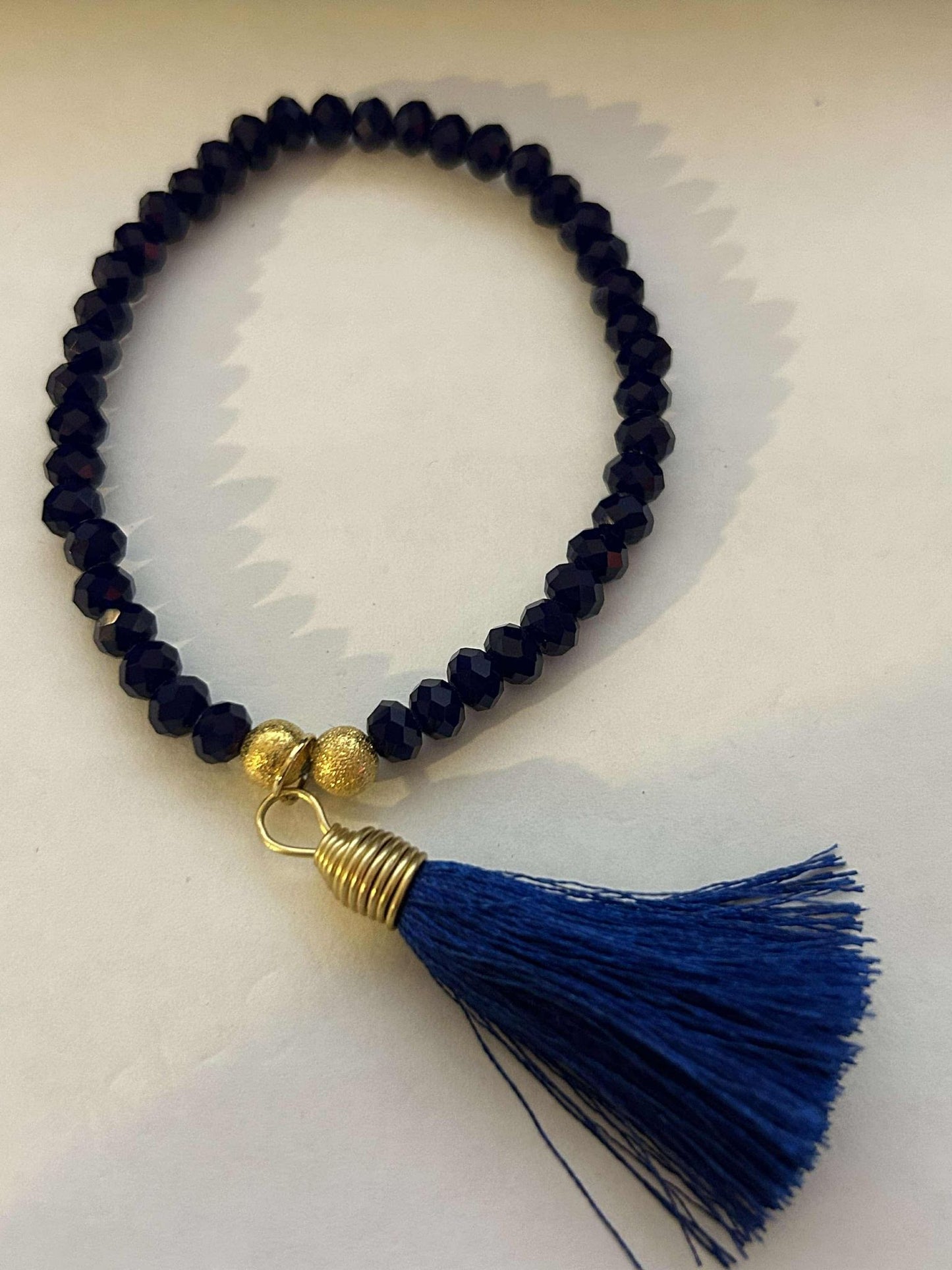 Blue Tassel Bracelet