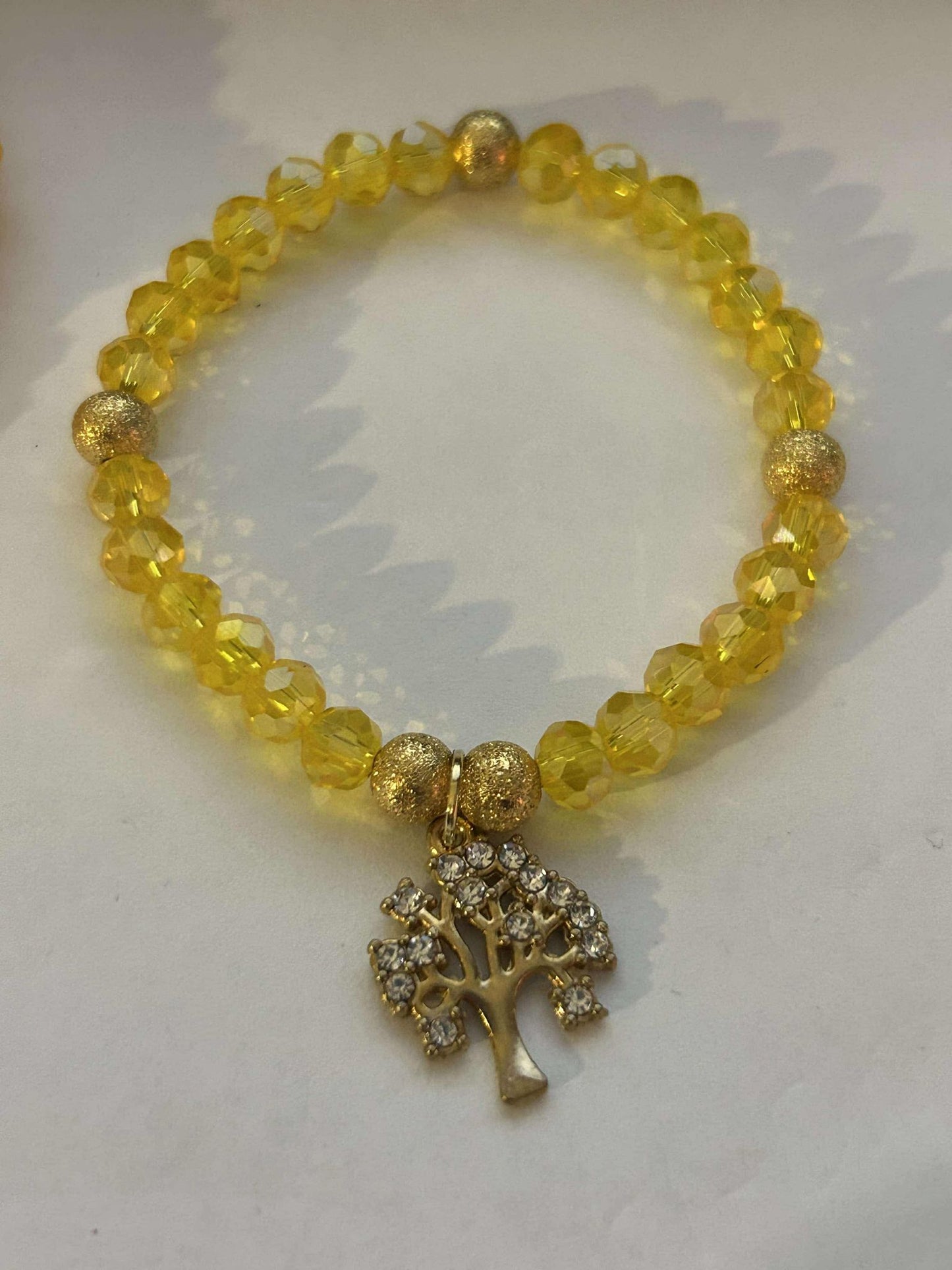 Yellow Tree of life Bracelet
