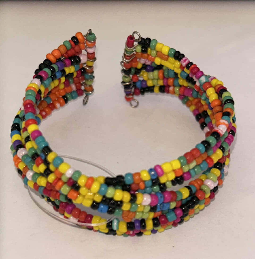 Multi Beaded Cuff Bracelet