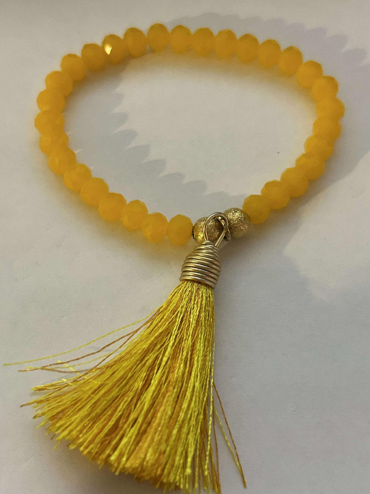 Yellow Tassel Bracelet