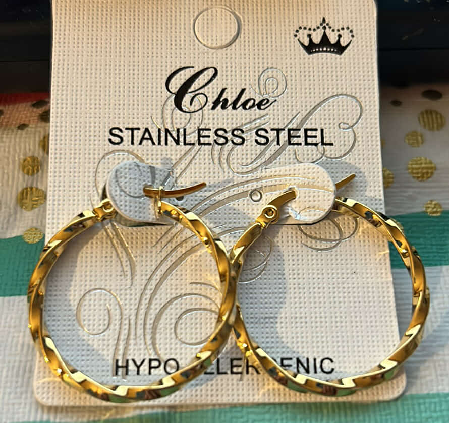 Gold Small Hypo Allergenic Earring