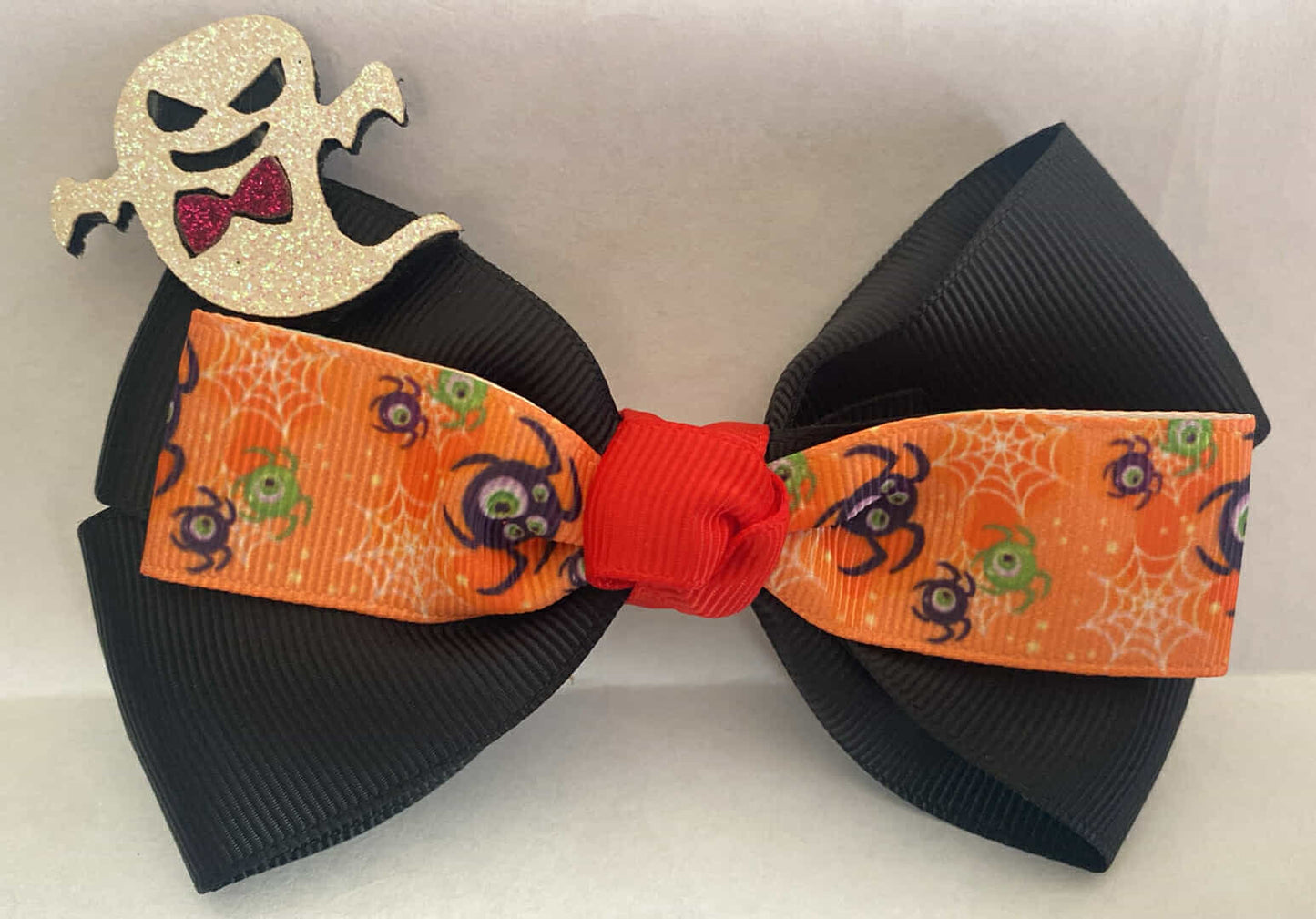 Black Halloween Hair Bow