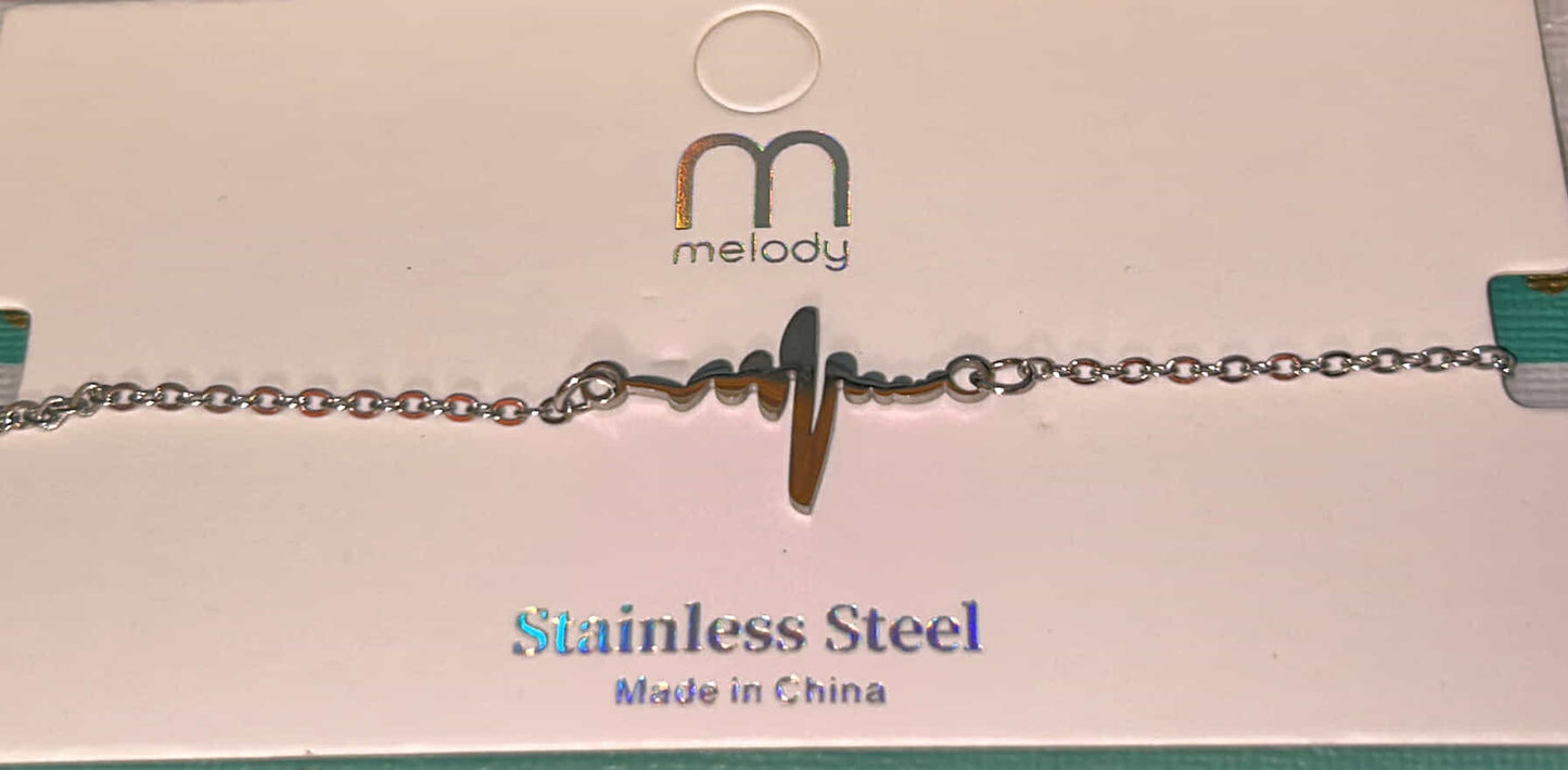 Heartbeat Bracelet in Sterling Silver