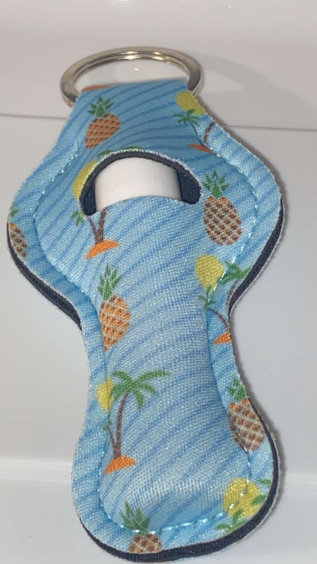 Chapstick Holder Keychain Chapstick included