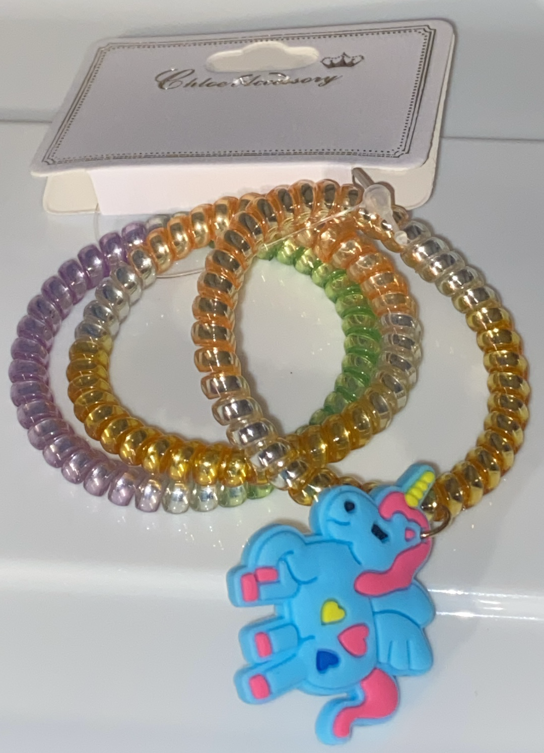 Blue Unicorn Hair Tie