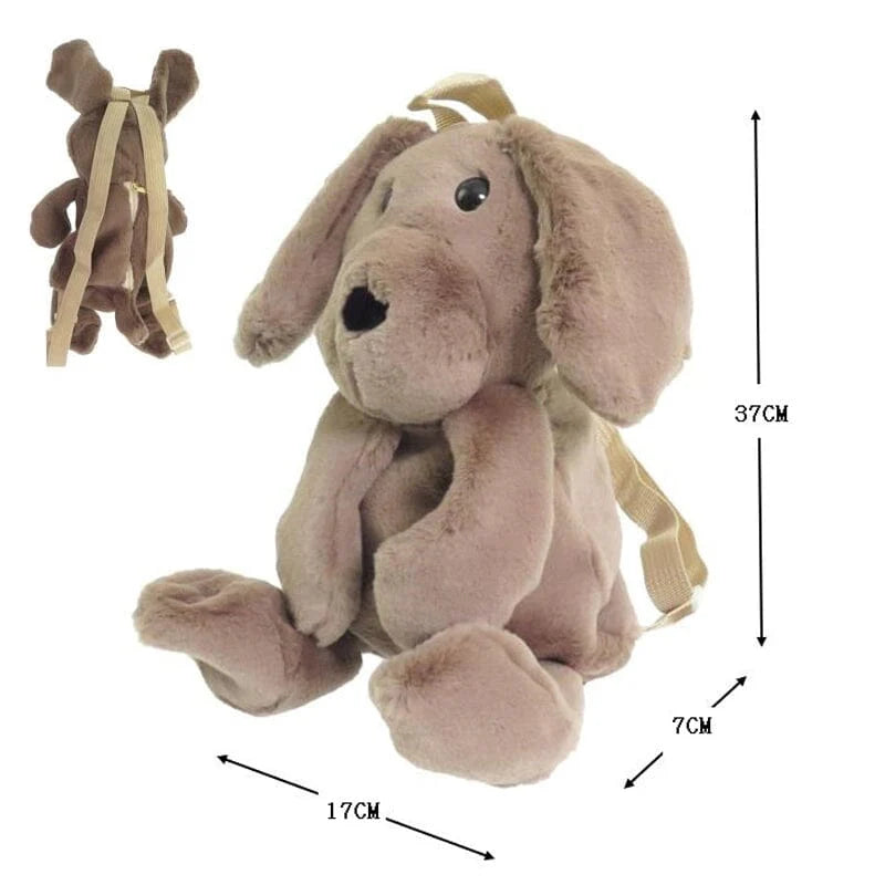 Cute Plush Puppy Backpack