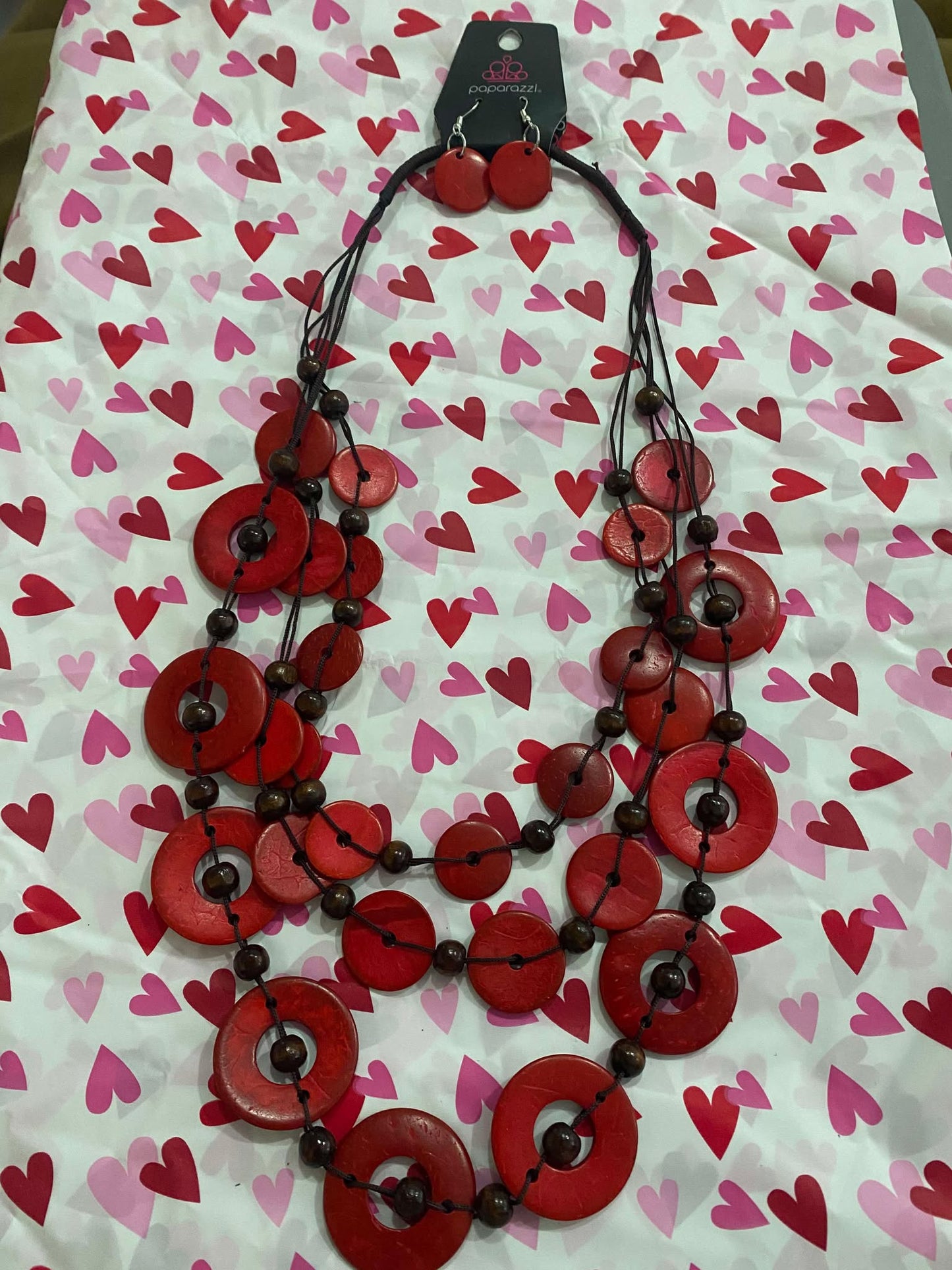 Red Necklace Set