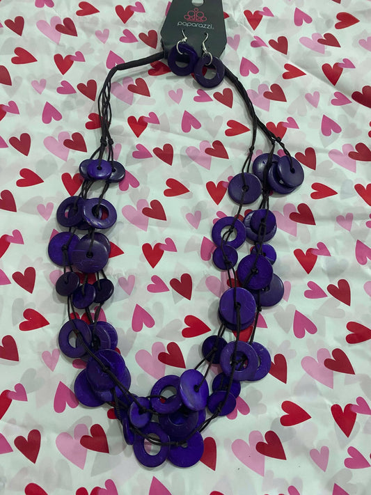 Purple Necklace Set