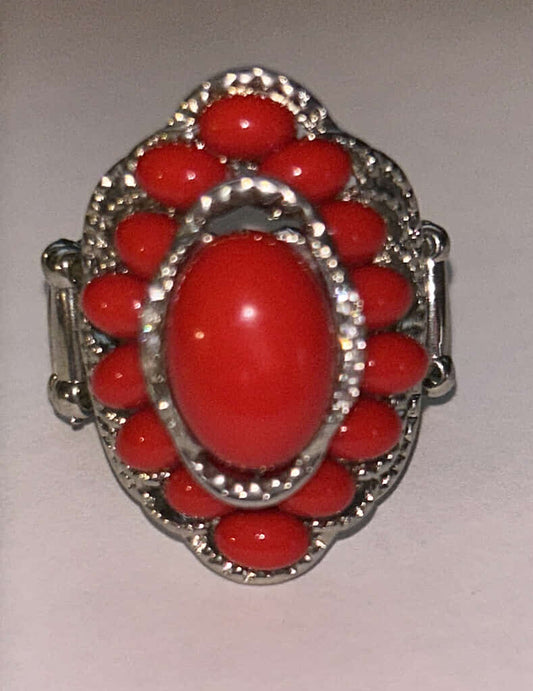 Red & Silver Ring