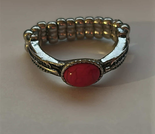 Fuchsia Silver Ring