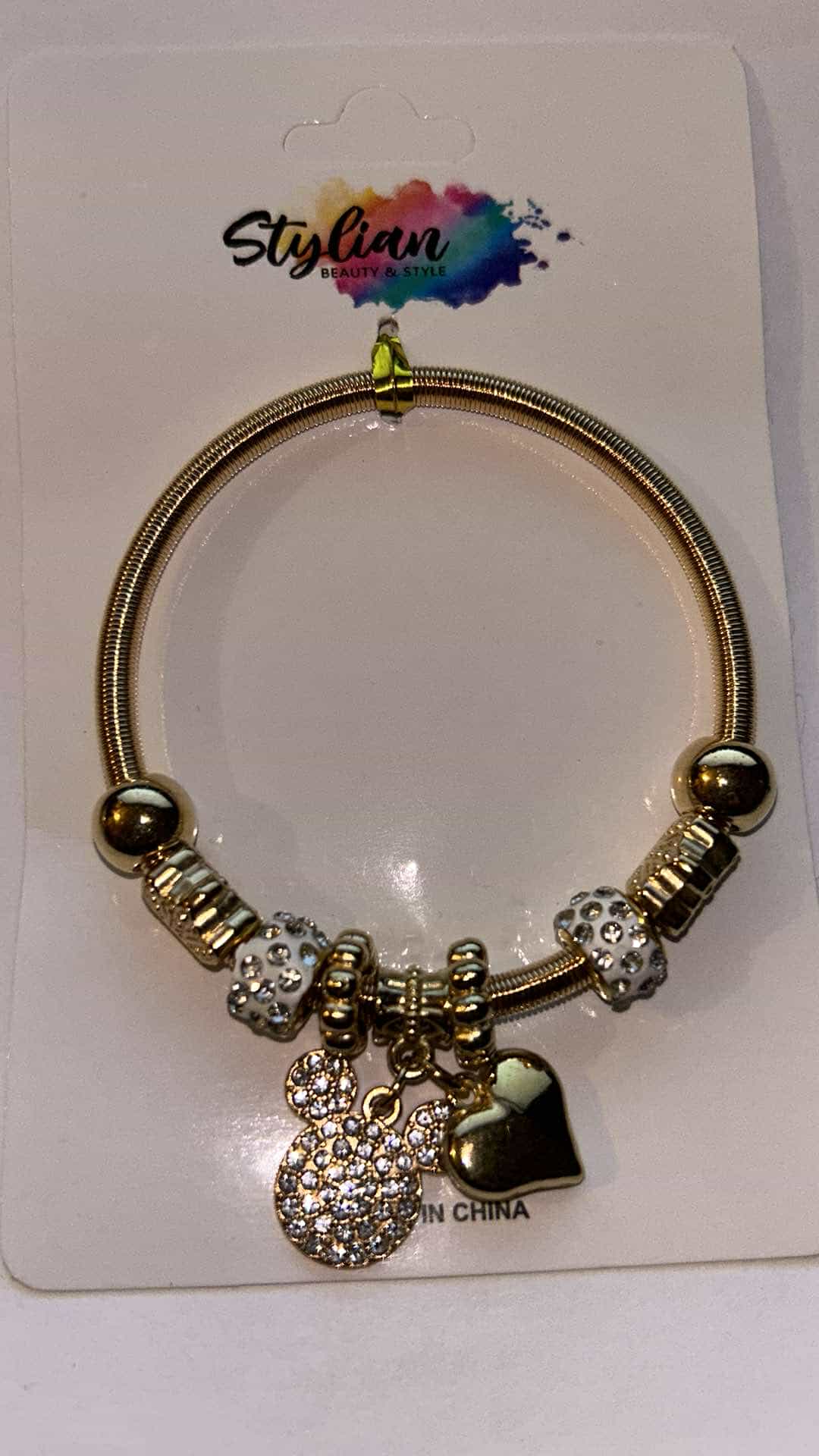 Gold Mickey Bracelet