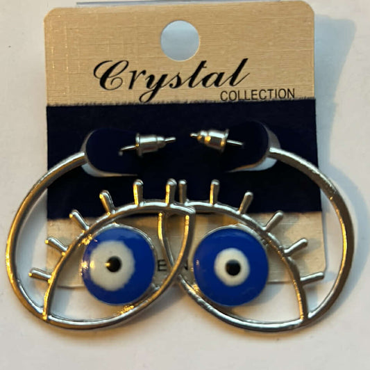 Blue Evil Eye Earring