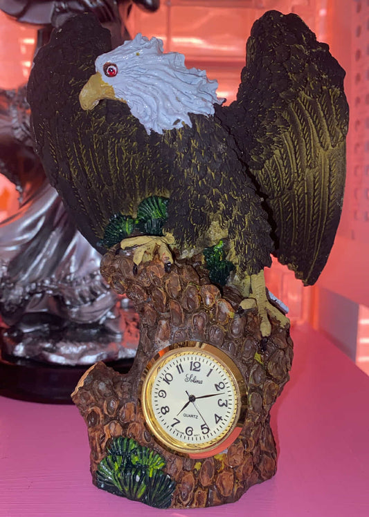 American Eagle with a Clock