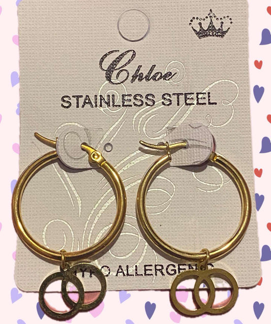 Gold Earring Hypo Allergenic