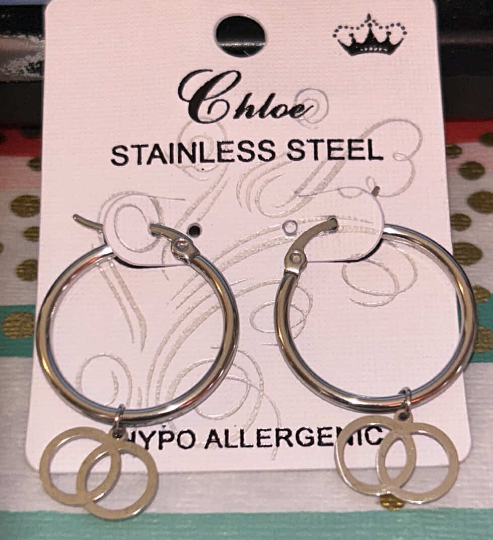 Silver Hypo Allergenic Hoop Earring