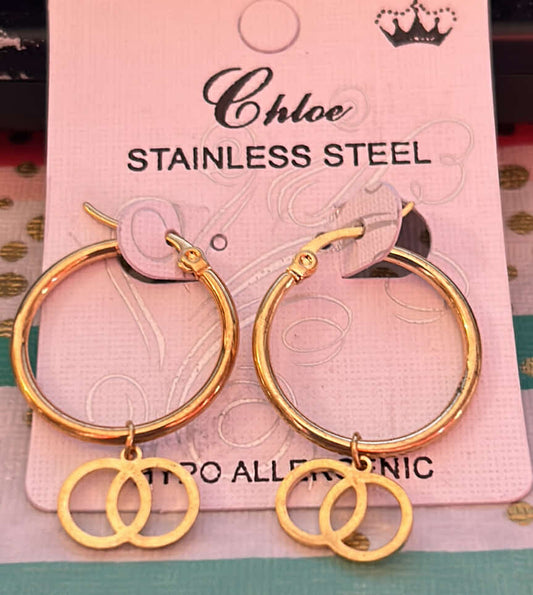 Hypo Allergenic Gold Hoop Earring