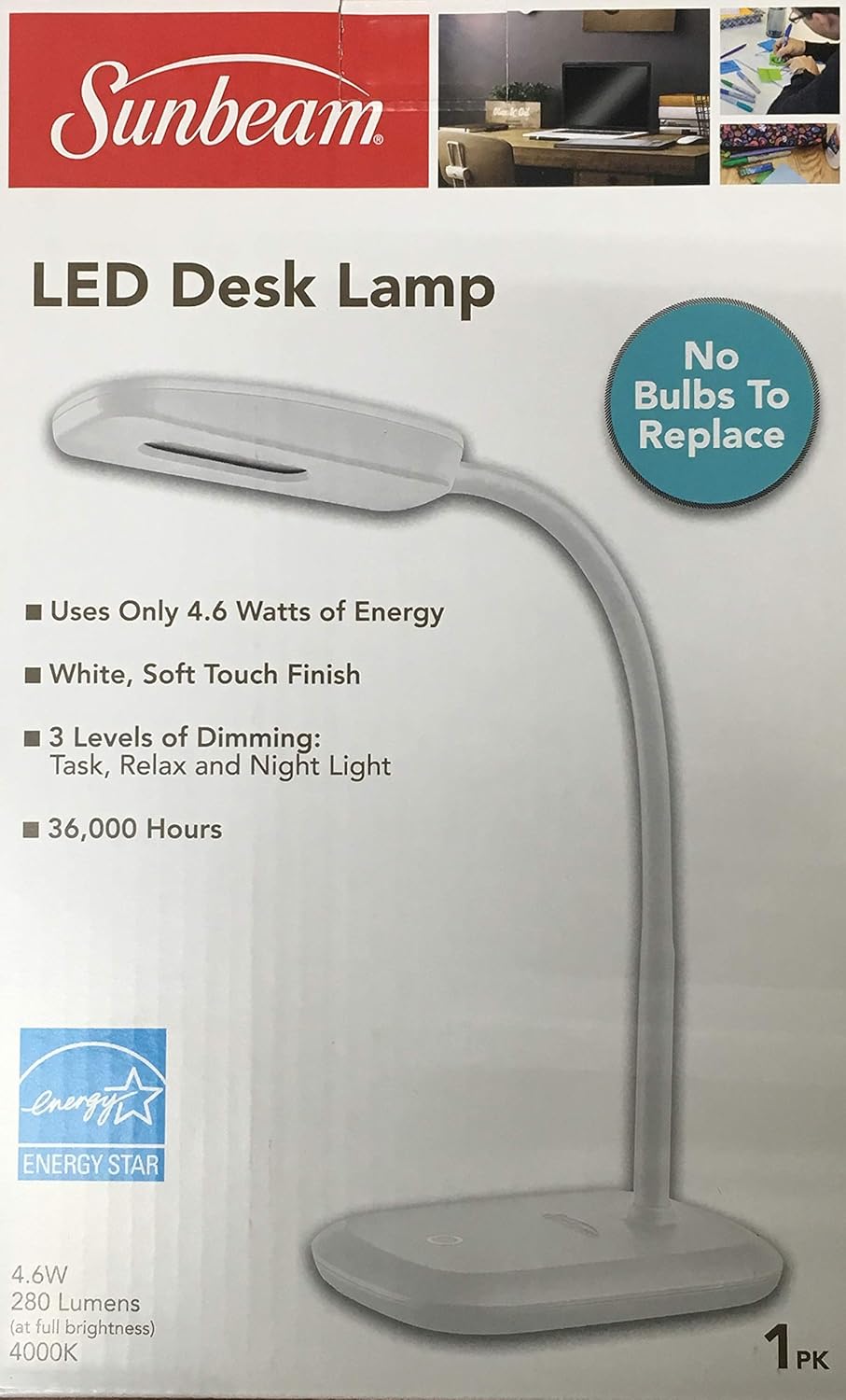 White Led Desk Lamp