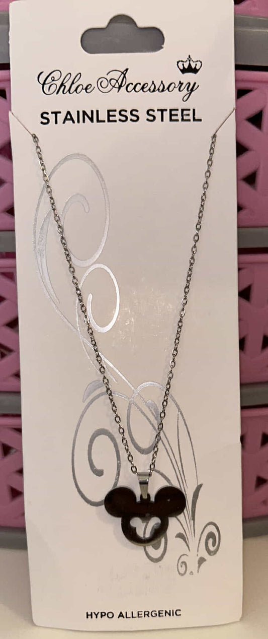 Silver Mickey Hypo Allergenic Necklace