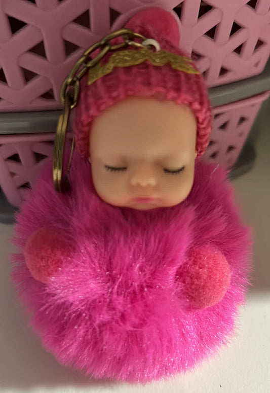 Fuchsia Baby Keychain